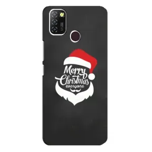 Різдвяні Чохли для Infinix Hot 10 Lite (VPrint) (Санта Крісмас)