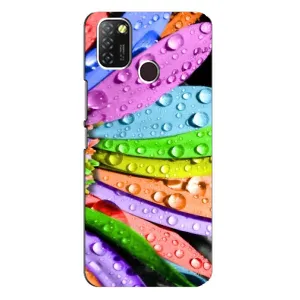 Чехлы (ART) Цветы на Infinix Hot 10 Lite (VPrint) (Семицветик)