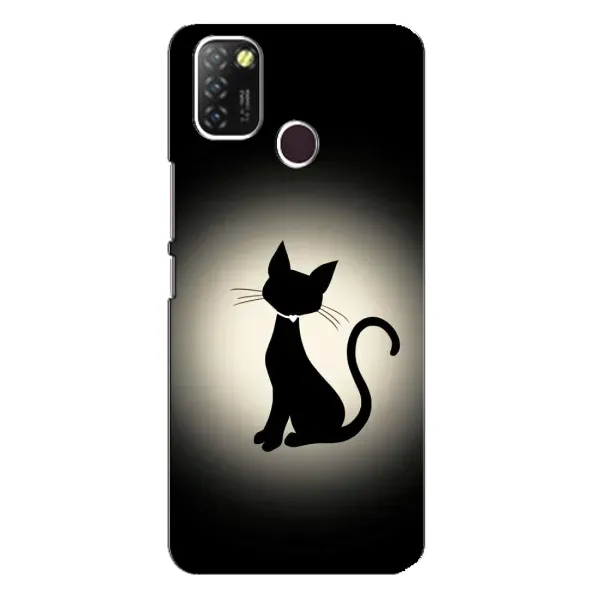 Чехол с принтом «Силуэт котика» для Infinix Hot 10 Lite