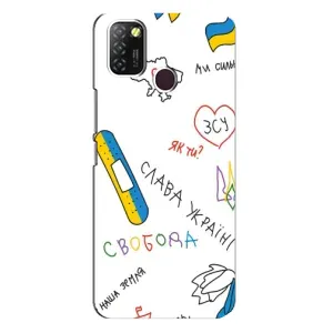 Чехлы Доброго вечора, ми за України для Инфиникс Хот 10 Лайт (AlphaPrint) (Стикер)