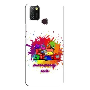 Чехол Амонг Ас для Infinix Hot 10 Lite (AlphaPrint) (Яркий АмонгАс)