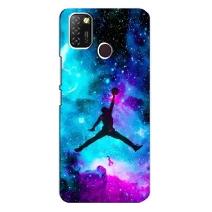 Чехлы для Infinix Hot 10 Lite - с картинкой JORDAN (AlphaPrint) (Яркий Джордан)