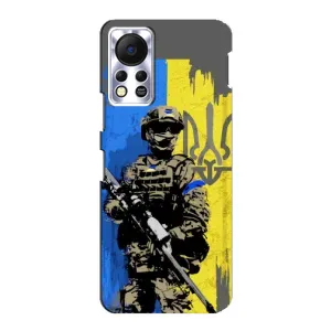 Чехлы с картинкой ЗСУ для Infinix Hot 11s (AlphaPrint) (АРТ солдат)
