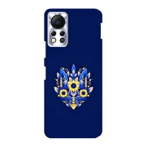 Чохли для Infinix Hot 11s Укр. Символіка (AlphaPrint) (Квітковий Герб)