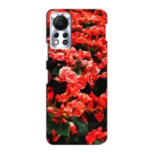 Чохли з квітами для Infinix Hot 11s (VPrint) (Квіти червоні)