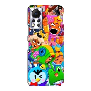 Чехол с принтом «Герои Бравл Старс» для Infinix Hot 11s