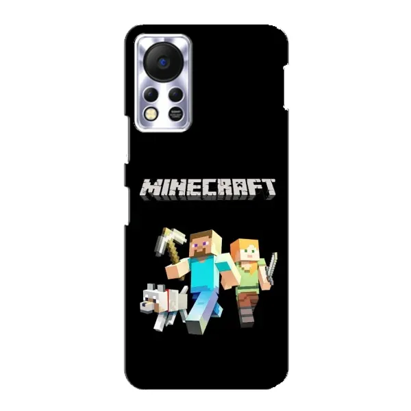 Чехол с принтом «герои Minecraft» для Infinix Hot 11s