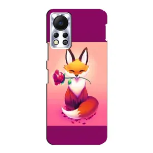 Чохли з картинкою Лисичка для Infinix Hot 11s (VPrint) (Лиса з трояндою)