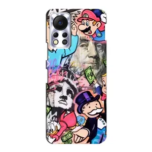 Чехлы с крутыми принтами для Infinix Hot 11s - (PREMIUMPrint) (Monopoly man)