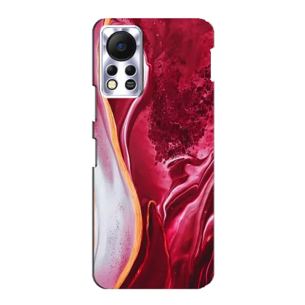Чохол з принтом «Мрамор червоний» для Infinix Hot 11s Чохол з принтом «Мрамор червоний» для Infinix Hot 11s