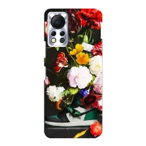 Брендновые Чехлы для Infinix Hot 11s - (PREMIUMPrint) (Nike цветы)