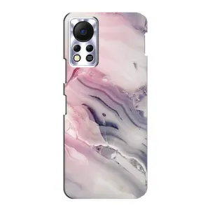 Мраморный чехол на Infinix Hot 11s (VPrint) (Пурпурный Мрамор)