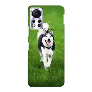 Чохол з Хаскі Infinix Hot 11s - (AlphaPrint) (Радісний Хаскі)