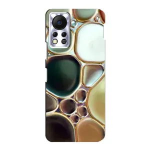 Мраморный чехол на Infinix Hot 11s (VPrint) (Радужный Мрамор)
