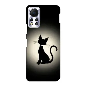 Чохол з принтом для Infinix Hot 11s (AlphaPrint) Модні коти (Силует котика)