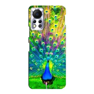 Чохол з пташками на Infinix Hot 11s (VPrint) (Яскравий Павлин)