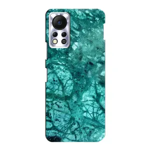 Мраморный чехол на Infinix Hot 11s (VPrint) (Зеленый мрамор)