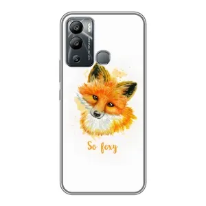 Чехлы с картинкой Лисички для Infinix Hot 12 Play (VPrint) (Девочка Лиса)