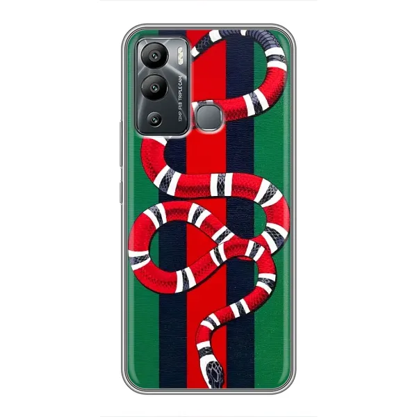 Чехол с принтом «Gucci змия» для Infinix Hot 12 Play Чехол с принтом «Gucci змия» для Infinix Hot 12 Play