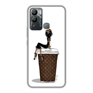 Чехлы Луи Витон для Infinix Hot 12 Play (AlphaPrint - LOUIS VUITTON) (кофе LOUIS VUITTON)