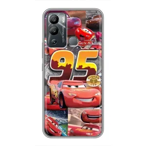 Силиконовый чехол Маквин для Infinix Hot 12 Play (Коллаж Молния Маквин)