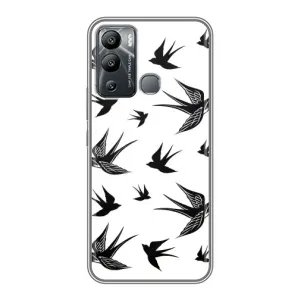 Чехол с птицами на Infinix Hot 12 Play (VPrint) (Ласточки)