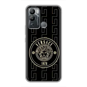 Чехлы VERSACE для Инфиникс Хот 12 Плей (PREMIUMPrint) (Лого Версаче)