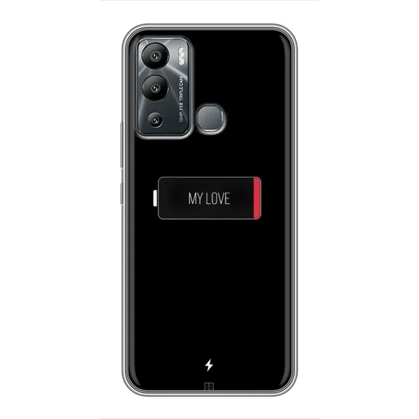 Чехол с принтом «Love battery» для Infinix Hot 12 Play Чехол с принтом «Love battery» для Infinix Hot 12 Play