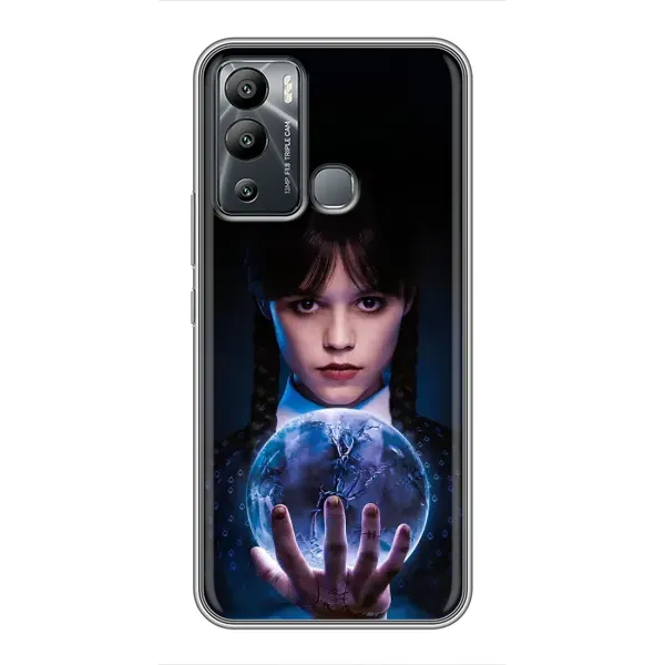 Чохол з принтом «Магічна сфера Венздей» для Infinix Hot 12 Play Чохол з принтом «Магічна сфера Венздей» для Infinix Hot 12 Play