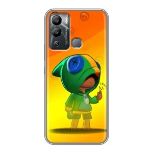 Чехол для Infinix Hot 12 Play Бравл Старс (VPrint) (Хлопчик Леон)