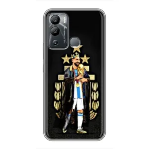 Чехлы для Infinix Hot 12 Play (Leo чемпион) (AlphaPrint) (Месси Король)