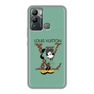 Чехлы Луи Витон для Infinix Hot 12 Play (AlphaPrint - LOUIS VUITTON) (Микки Маус LV)