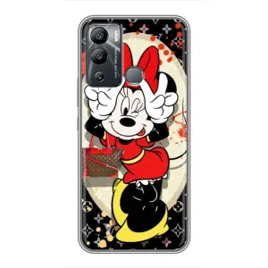 Чехол Disney Mouse Infinix Hot 12 Play (PREMIUMPrint) (Минни peace)