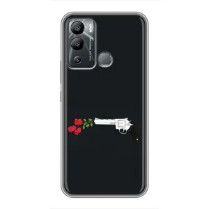 Чехлы (ART) Цветы на Infinix Hot 12 Play (VPrint) (Неожиданные цветы)