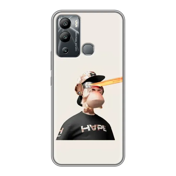 Чехол с принтом «обезьяна NFT в очках» для Infinix Hot 12 Play
