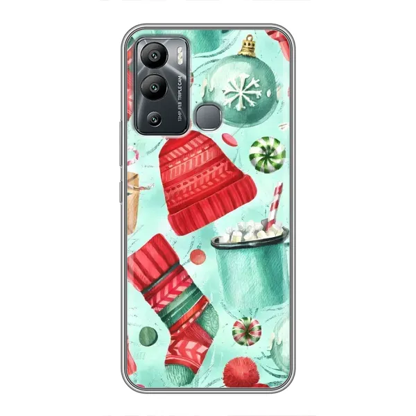 Чехол с принтом «Одежда НГ» для Infinix Hot 12 Play Чехол с принтом «Одежда НГ» для Infinix Hot 12 Play
