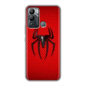 Чехол с человеком пауком для Infinix Hot 12 Play - (AlphaPrint) (Паук Марвел)