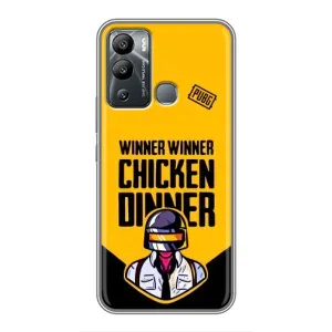 Чехол PUBG для Инфиникс Хот 12 Плей (AlphaPrint) (Pubg шлем)