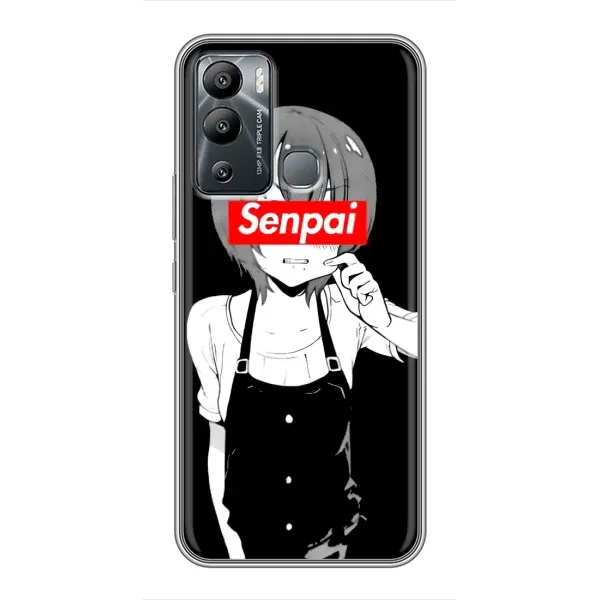 Чехол с принтом «Senpai» для Infinix Hot 12 Play Чехол с принтом «Senpai» для Infinix Hot 12 Play