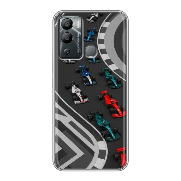 Чехол с принтом «Трасса Ф1» для Infinix Hot 12 Play
