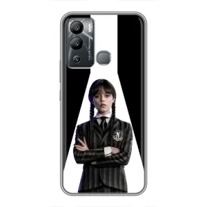 Чехлы Венсдей на Infinix Hot 12 Play Уэнсдей (AlphaPrint) (W-Wednesday)