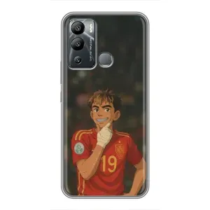Чехол с футболистом Ламин Ямаль Infinix Hot 12 Play (Ямаль аниме)