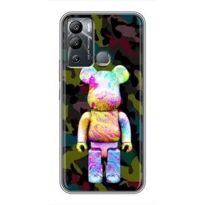 Чехлы для Infinix Hot 12 Play - Bearbrick Louis Vuitton (PREMIUMPrint) (Яркий Bearbrick)