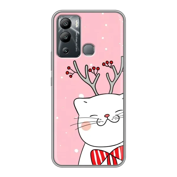 Чехол с принтом «Зимний кот» для Infinix Hot 12 Play Чехол с принтом «Зимний кот» для Infinix Hot 12 Play
