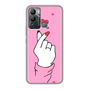 Чехол с принтом для Infinix Hot 12 Play (AlphaPrint - Знак сердечка) (Знак Love)