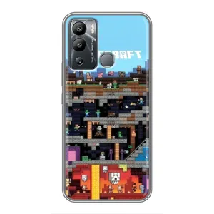 Чохол Майнкрафт на Infinix Hot 12i (AlphaPrint) Minecraft (фон Minecraft)