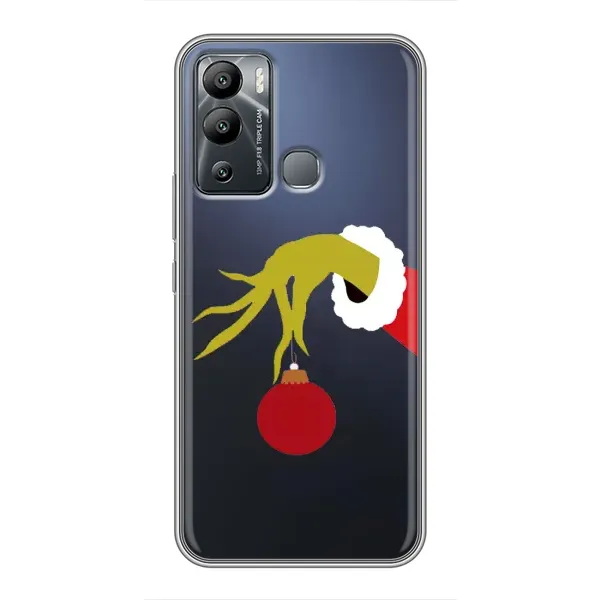 Чехол с принтом «Гринч с игрушкой» для Infinix Hot 12i Чехол с принтом «Гринч с игрушкой» для Infinix Hot 12i