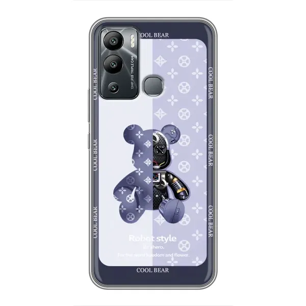 Чохол з принтом «Медведик LV» для Infinix Hot 12i