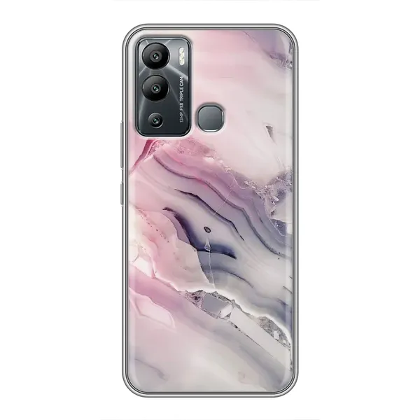 Чехол с принтом «Пурпурный Мрамор» для Infinix Hot 12i