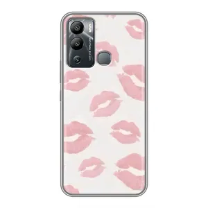 Чохол з розовим принтом для Infinix Hot 12i (Рожеві губи)